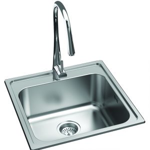 500 x 500mm Inset Bowl Single Taphole