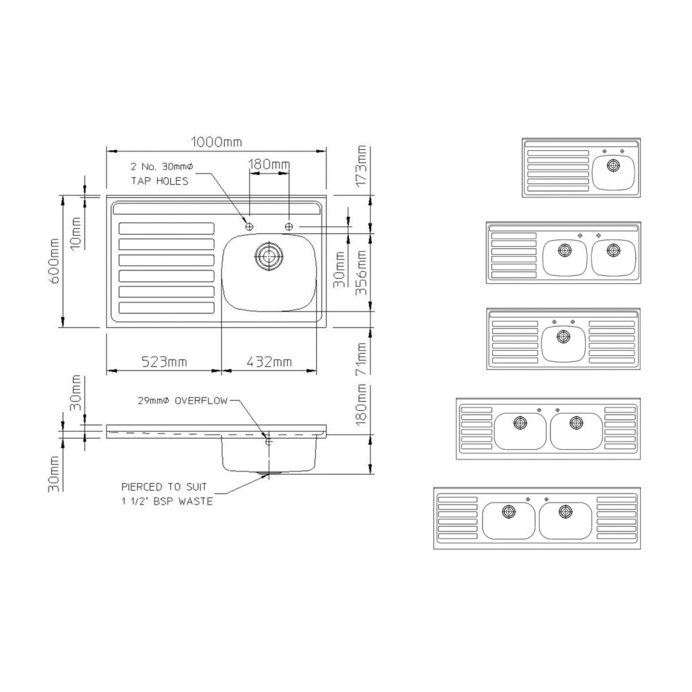 JURA - Cafe Catering Sink