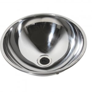 Stainless Steel Hemispherical Inset Bowl / Washbasin
