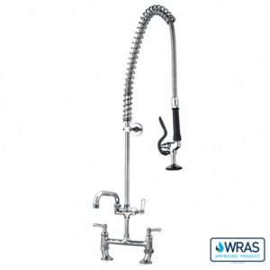 Mechline AquaJet Pre-Rinse Spray Line – WRAS Accredited - 2 Tap-Hole, With Spout
