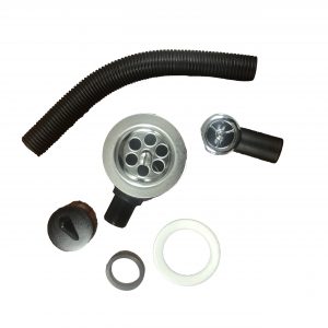 Chromed Basin/Sink Combined Waste & Overflow - 70mm Flange