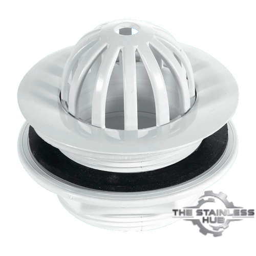 White Plastic Domed Urinal Waste The Stainless Hub