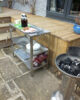 Stainless steel outdoor shelving