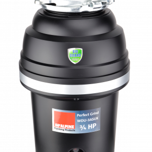 McAlpine Perfect Grind® Waste Disposal Unit – 3/4 HP motor with Bio-Guard® protection and stainless steel grinding components.