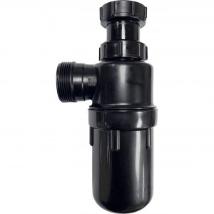Pland Acid Resistant Bottle Trap – polypropylene fitting with 1½” BSP thread for chemical-resistant drainage systems.