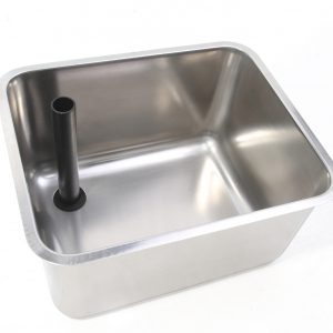 Mosel Undermount Stainless Steel Sink Bowl – satin-finished 304 grade steel with flush-fit design, ideal for hygienic and durable installation in kitchens and healthcare environments.